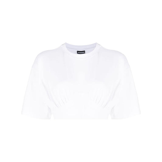 JACQUEMUS T-shirts and Polos White Topwear JACQUEMUS