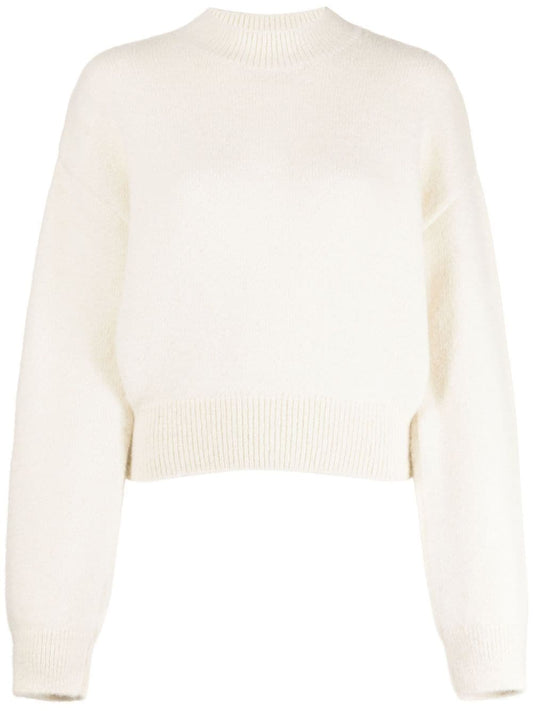 JACQUEMUS Sweaters Beige Topwear JACQUEMUS