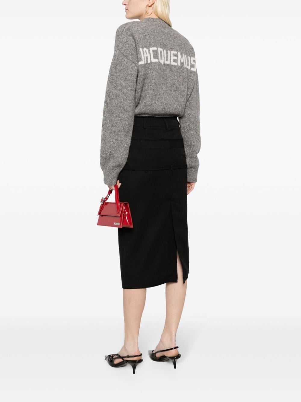 JACQUEMUS Sweaters Grey Topwear JACQUEMUS