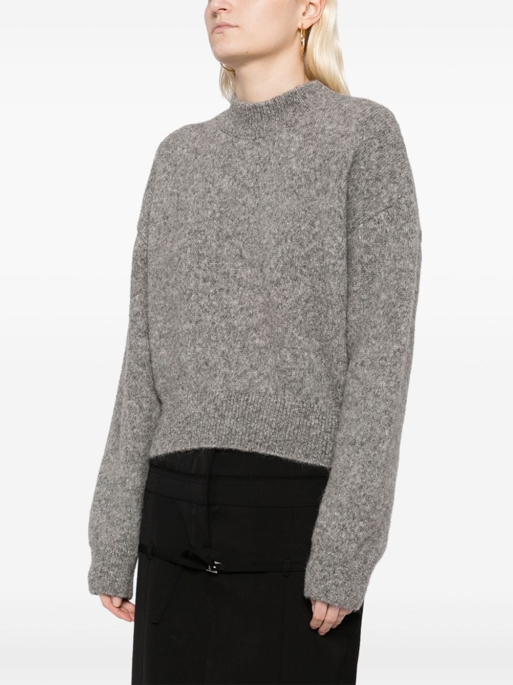 JACQUEMUS Sweaters Grey Topwear JACQUEMUS