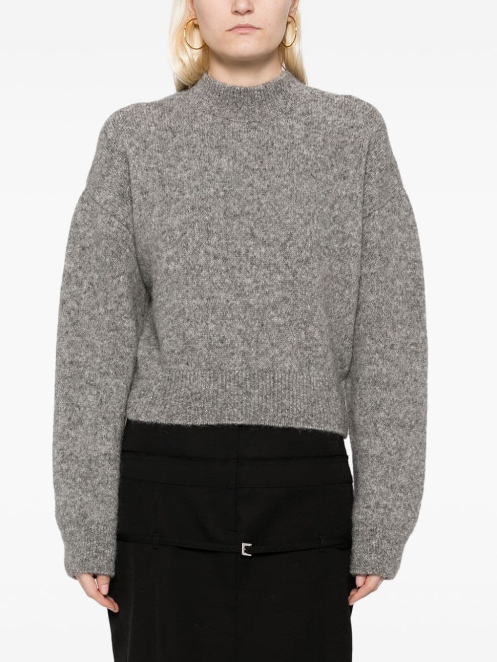 JACQUEMUS Sweaters Grey Topwear JACQUEMUS