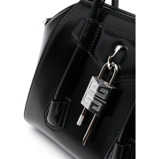 Givenchy black calf leather padlock detail Bag Handbag Givenchy