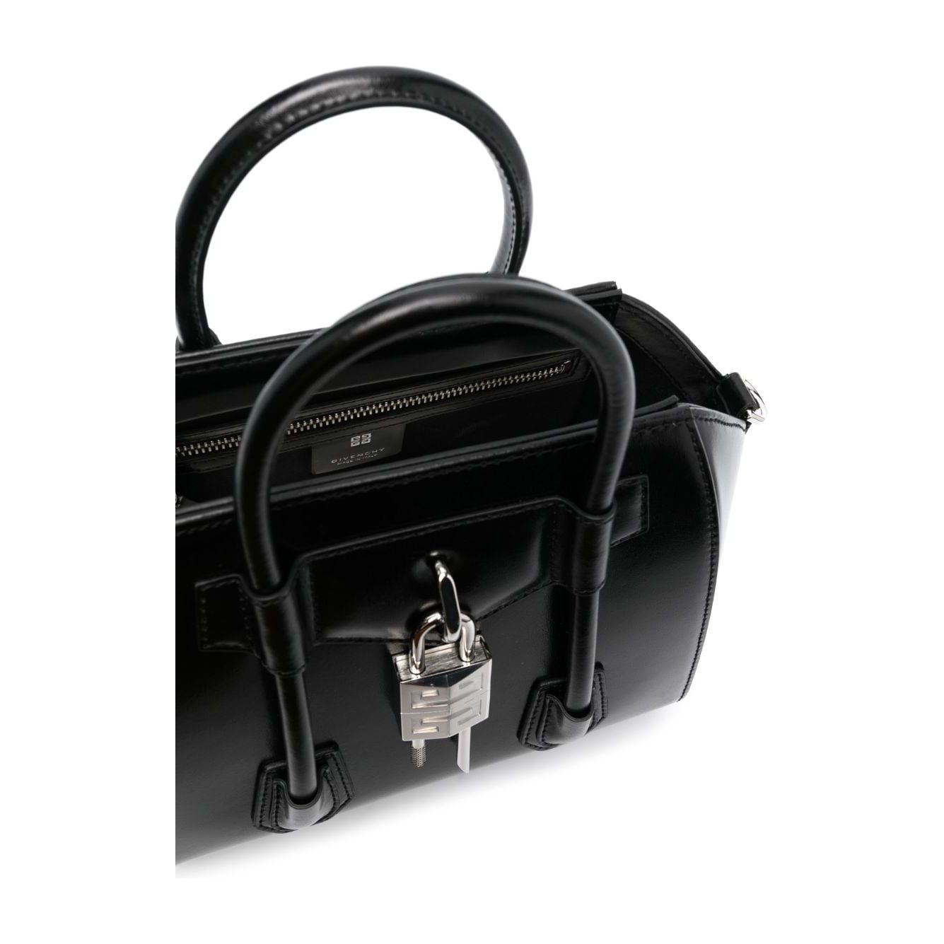 Givenchy black calf leather padlock detail Bag Handbag Givenchy