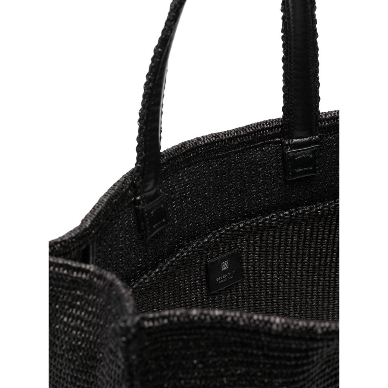 Givenchy black cotton blend interwoven design Bag Shopper Givenchy