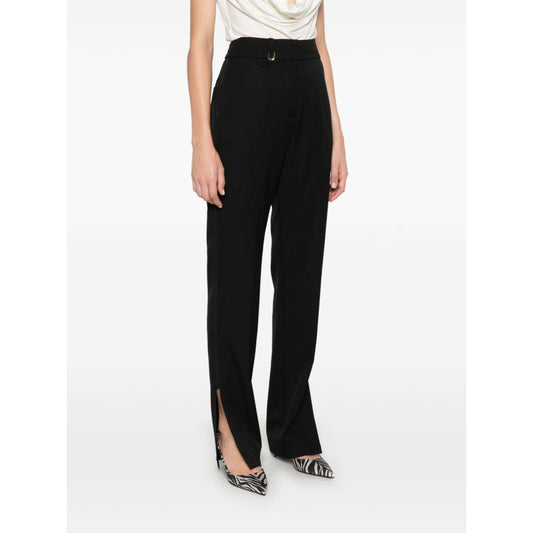 JACQUEMUS  virgin wool interlock twill Women Trousers Black Trousers JACQUEMUS