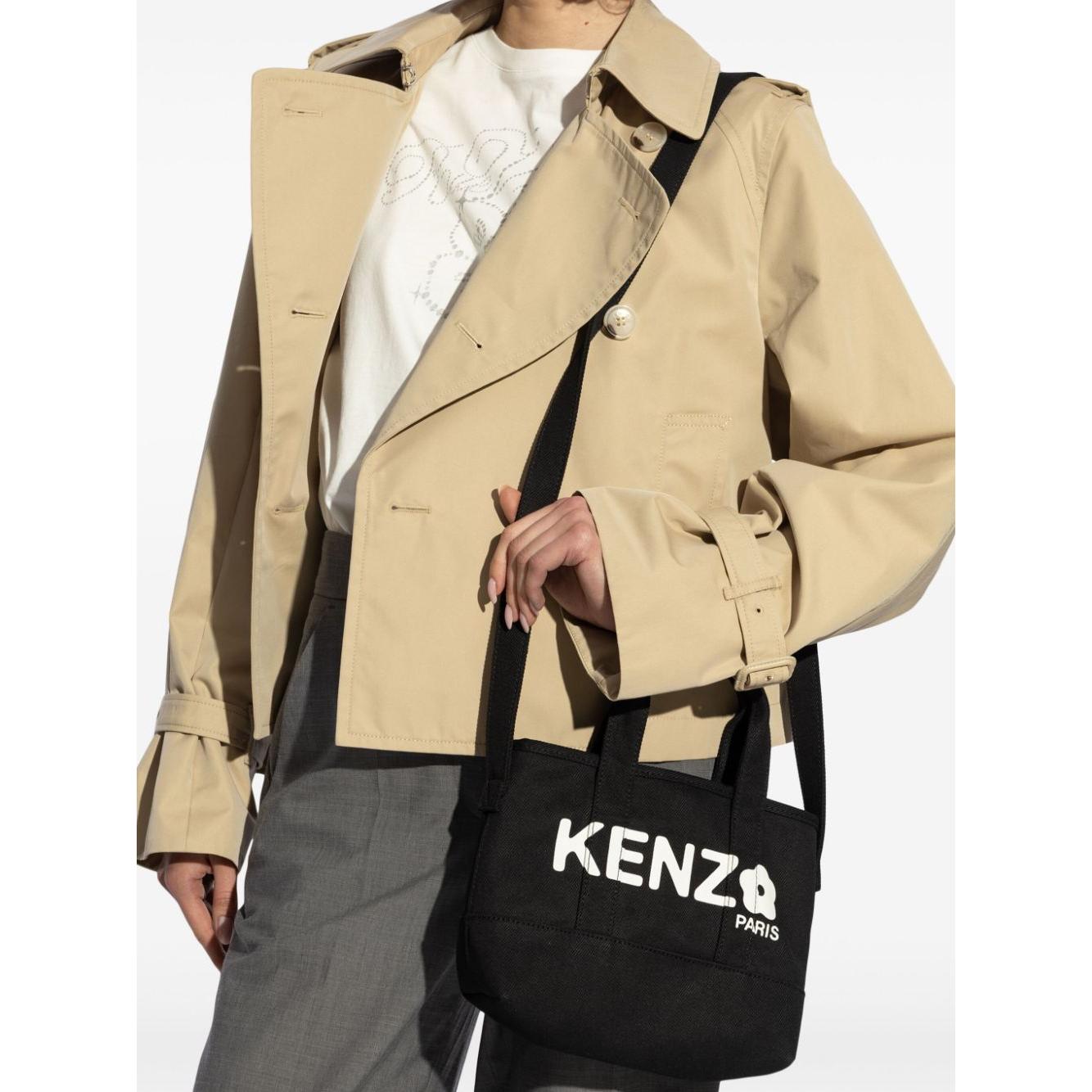 Kenzo cotton twill weave Bag Black Shopper Kenzo