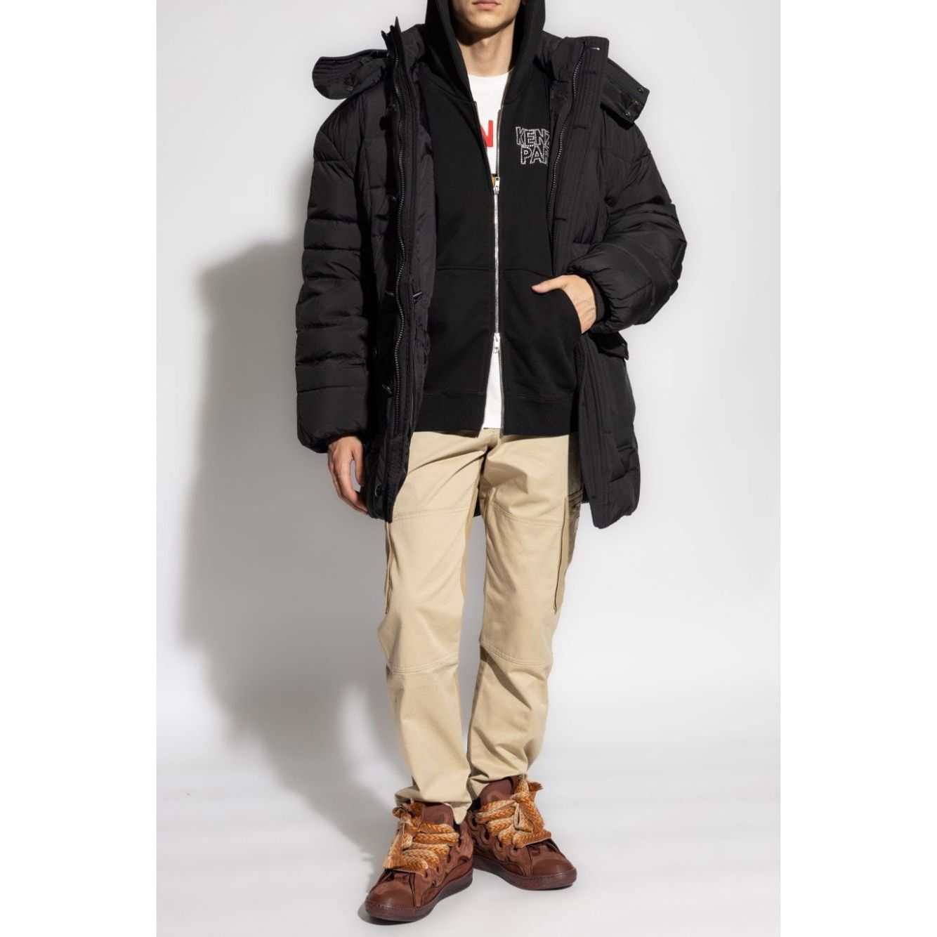 Kenzo quilted feather down men Coats Blue Jackets Kenzo