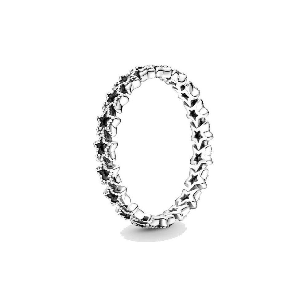 PANDORA JEWELS Mod. BAND OF ASYMMETRIC STARS - RING - Size 52 DESIGNER FASHION JEWELLERY PANDORA