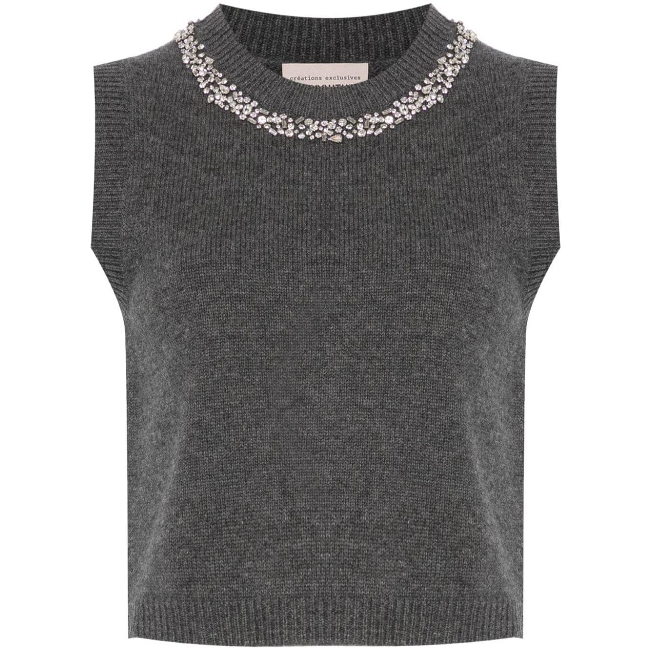 Semicouture Sweaters Grey Topwear Semicouture