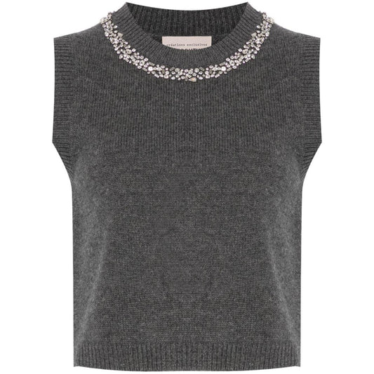 Semicouture Sweaters Grey Topwear Semicouture