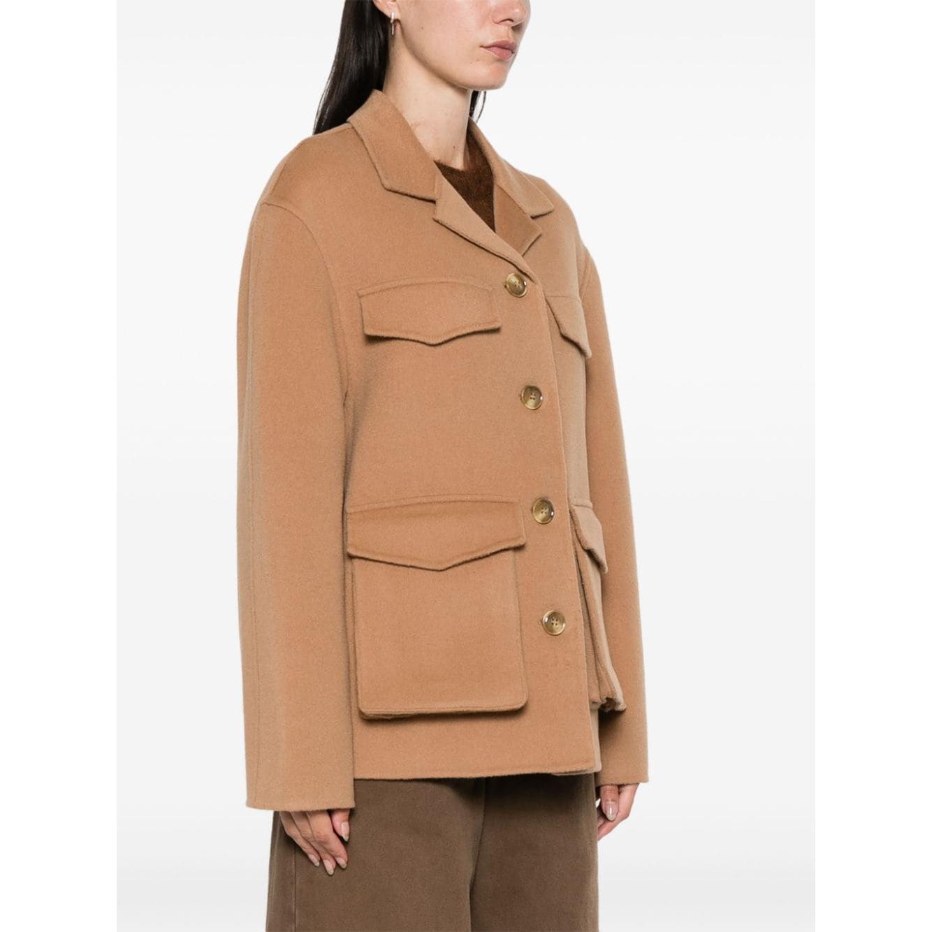 Semicouture Coats Beige