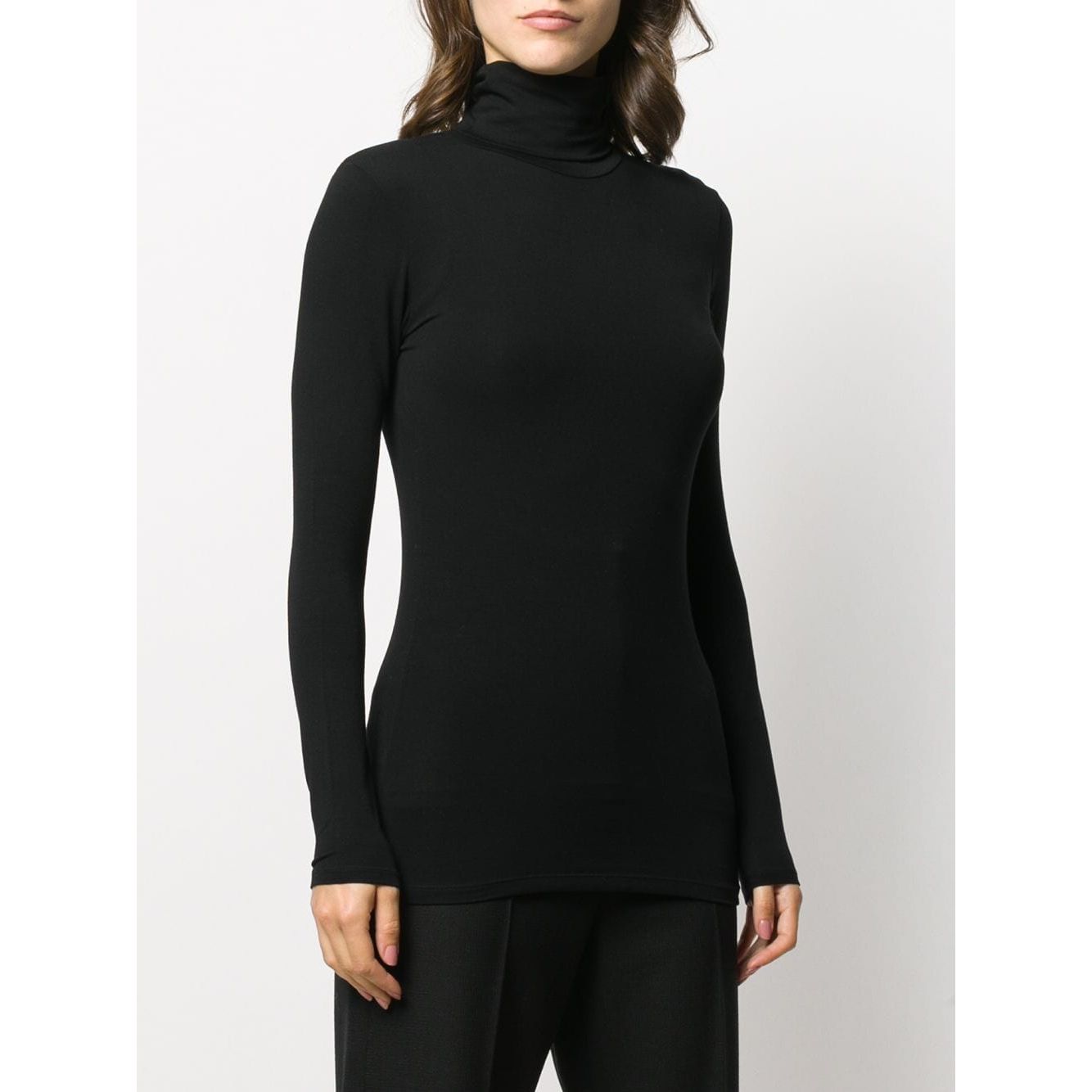 Majestic Sweaters Black Topwear Majestic