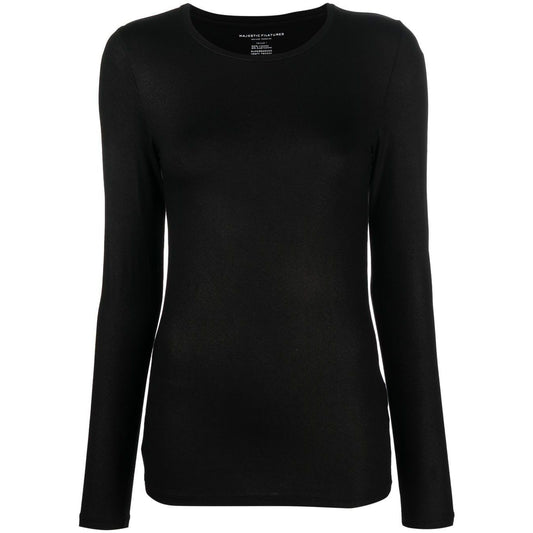 Majestic Sweaters Black Topwear Majestic