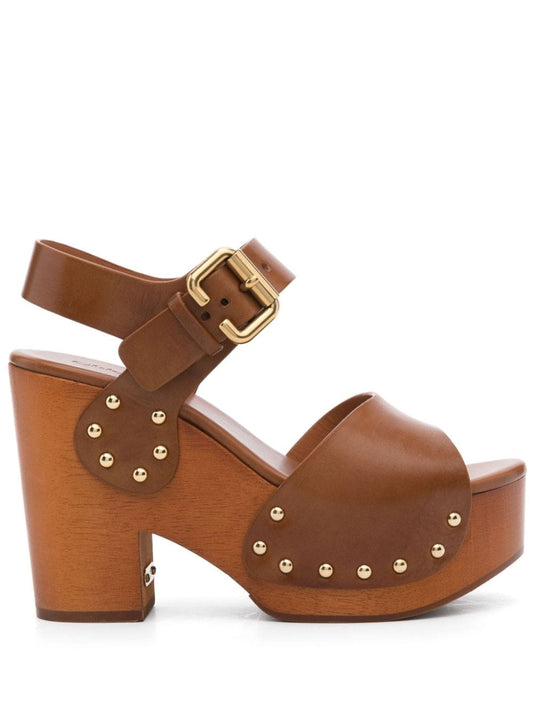 Chloè Sandals Leather Brown Sandals Chloè