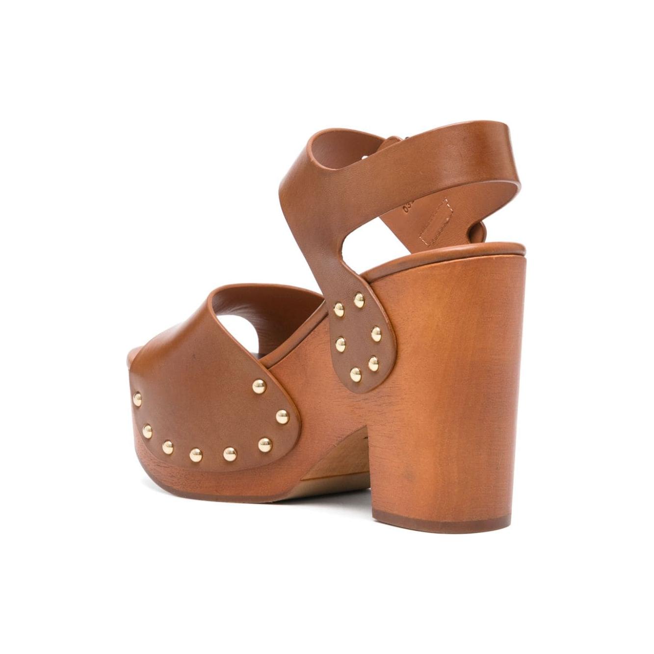 Chloè Sandals Leather Brown