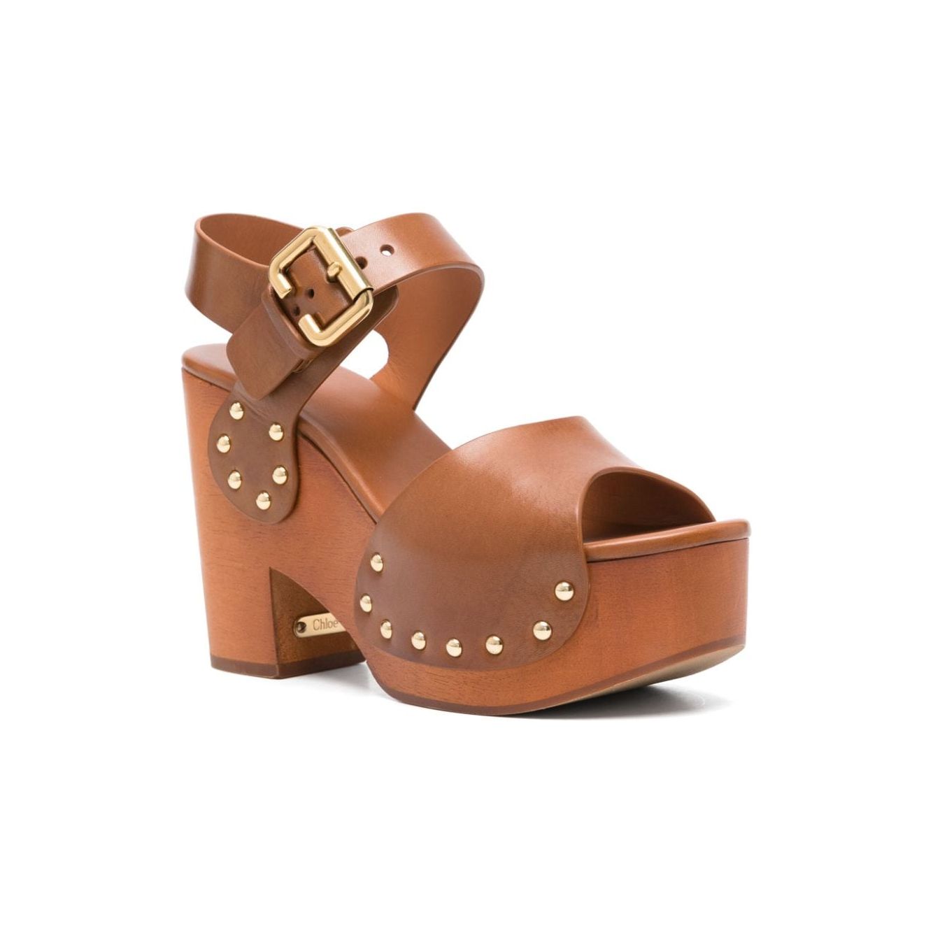 Chloè Sandals Leather Brown