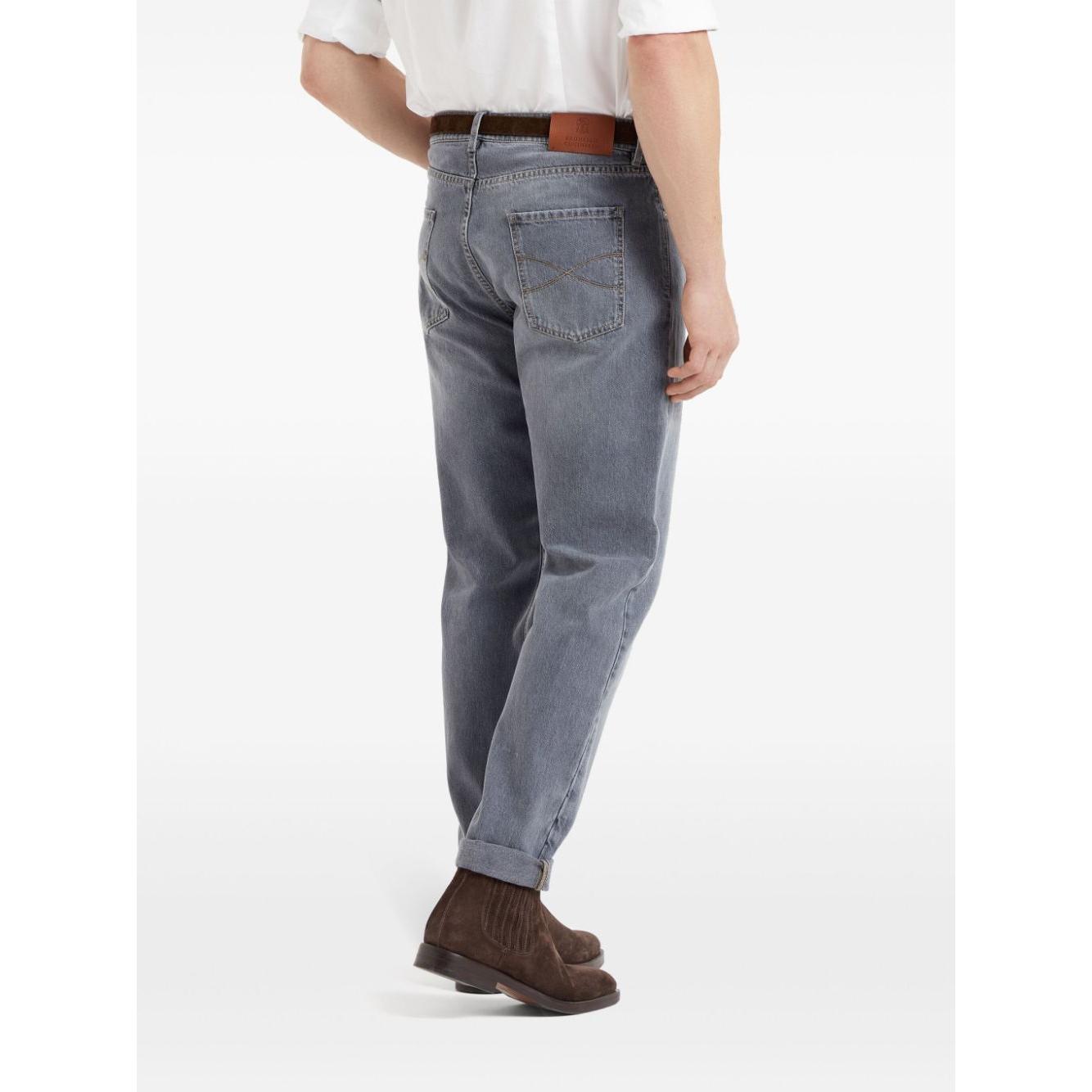 Brunello Cucinelli cotton Jeans Grey Jeans Brunello Cucinelli