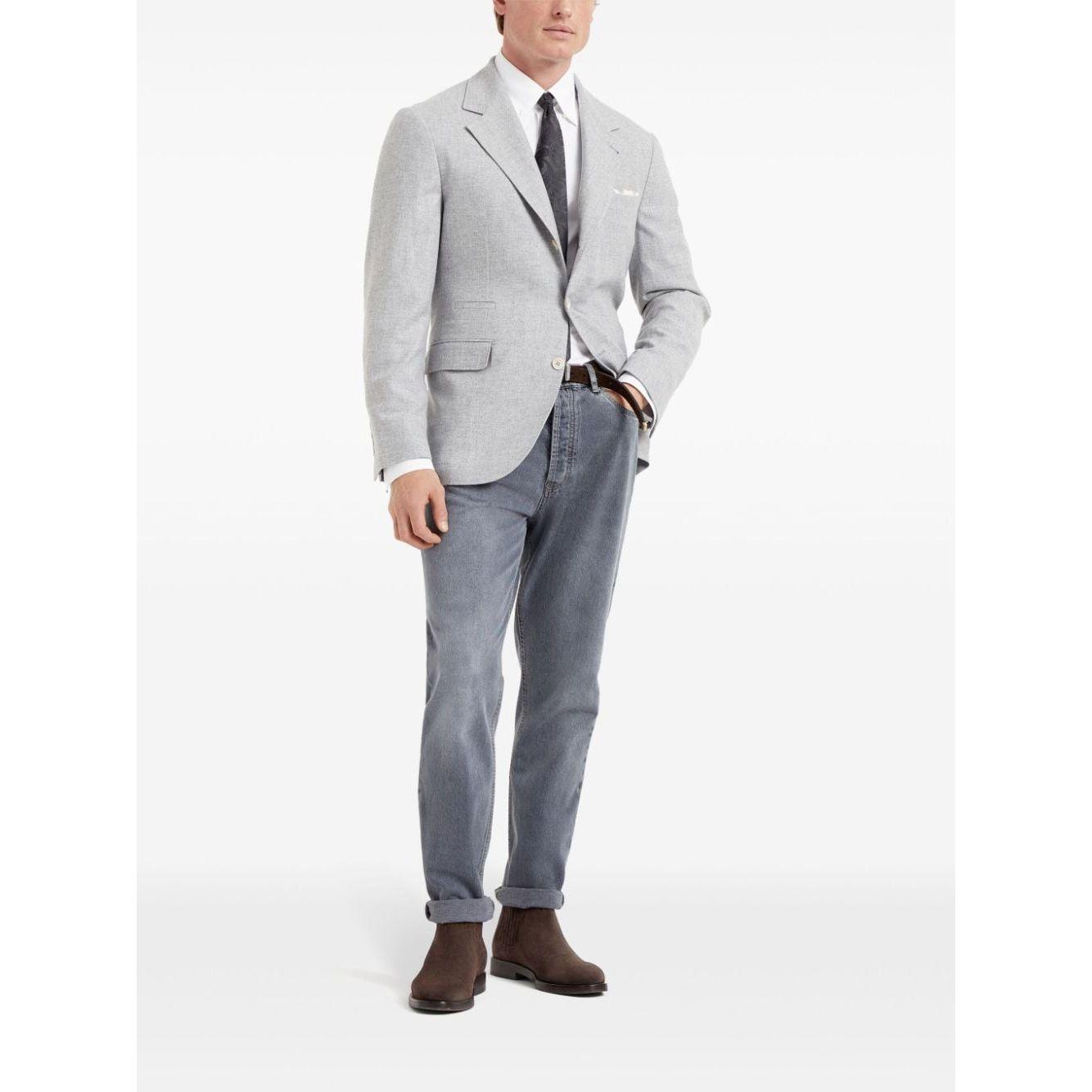 Brunello Cucinelli cotton Jeans Grey Jeans Brunello Cucinelli