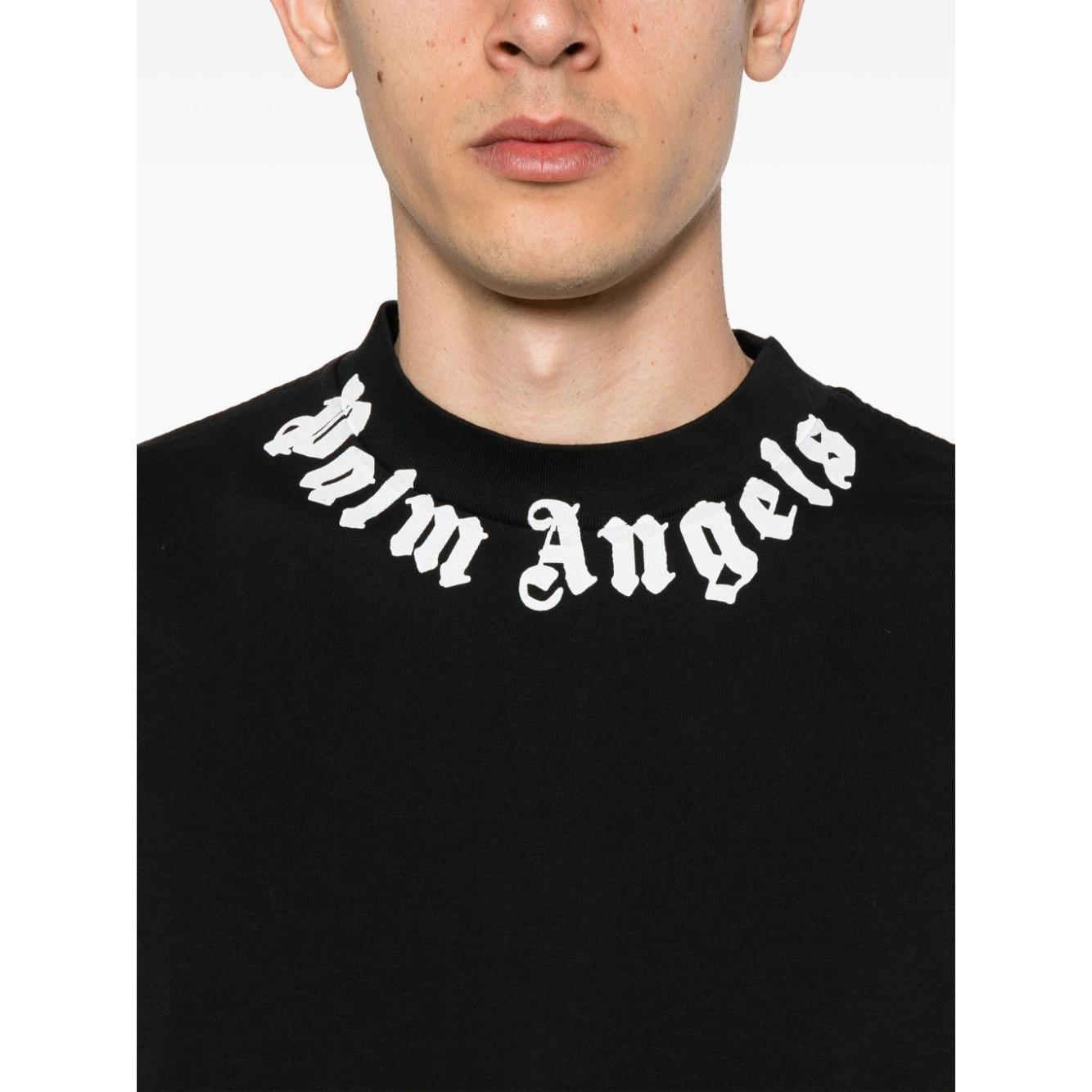 Palm Angels T-shirts and Polos Black Topwear Palm Angels