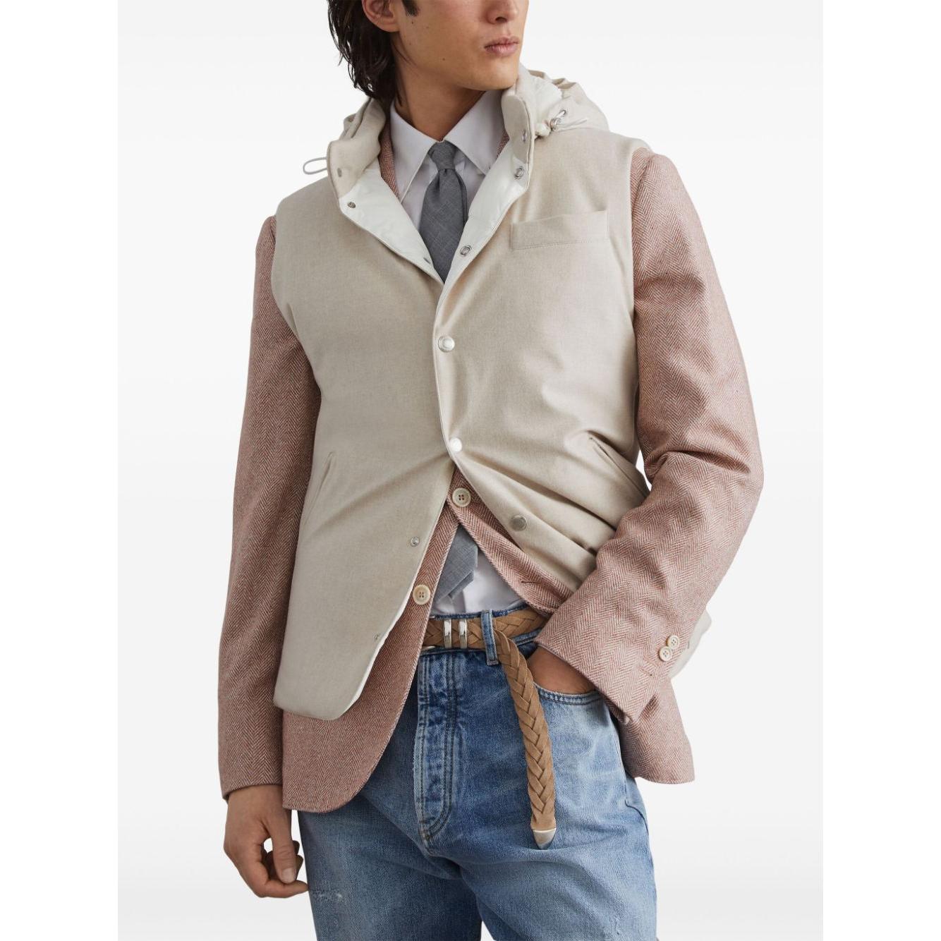 Brunello Cucinelli Jackets Cream Vests Brunello Cucinelli