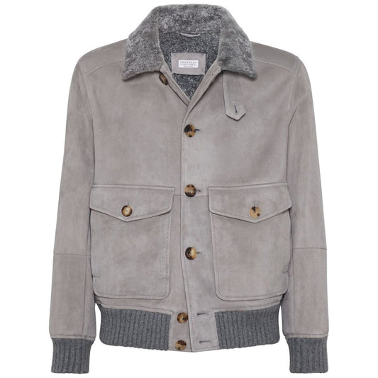 Brunello Cucinelli Jackets Light Grey