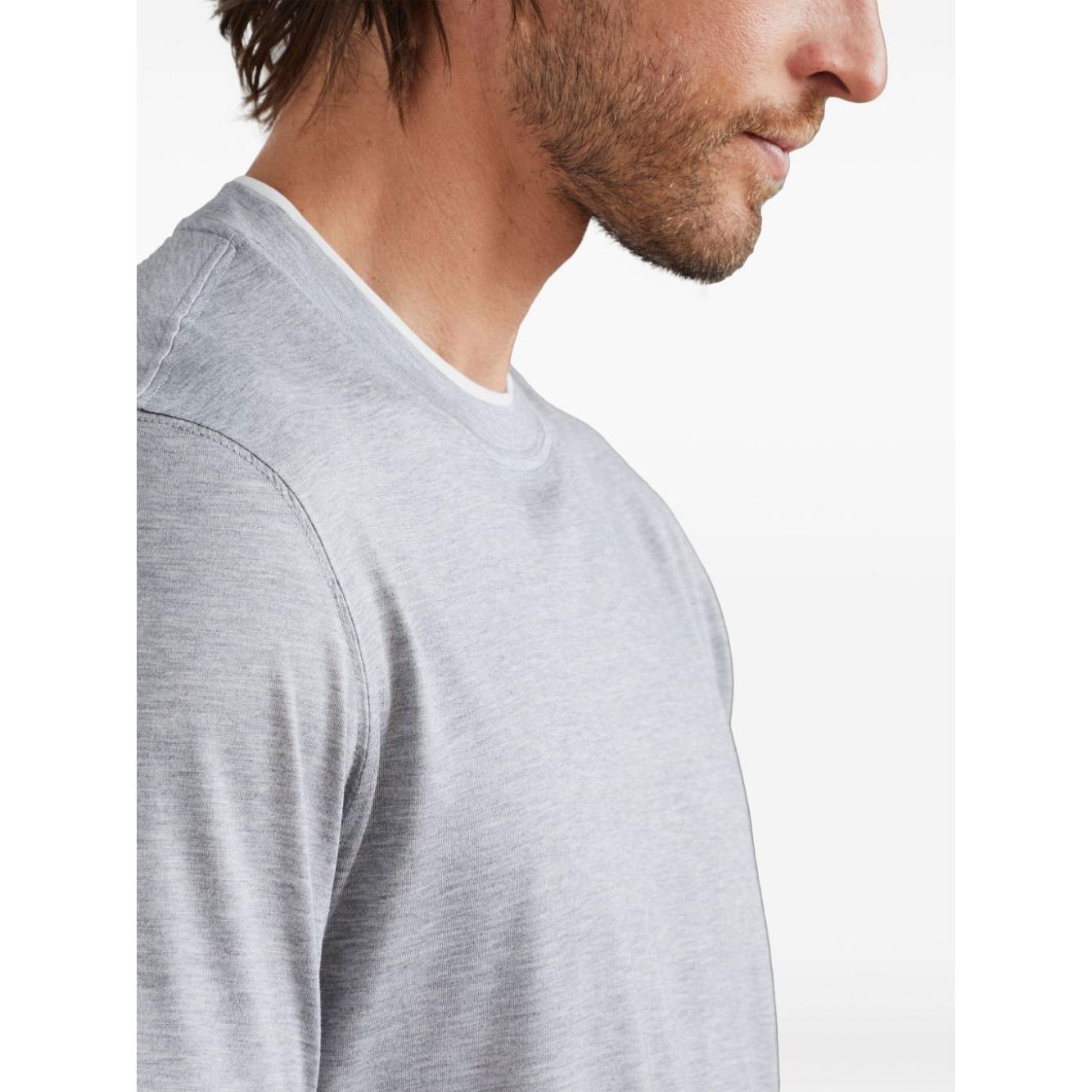 Brunello Cucinelli T-shirts and Polos Grey Topwear Brunello Cucinelli