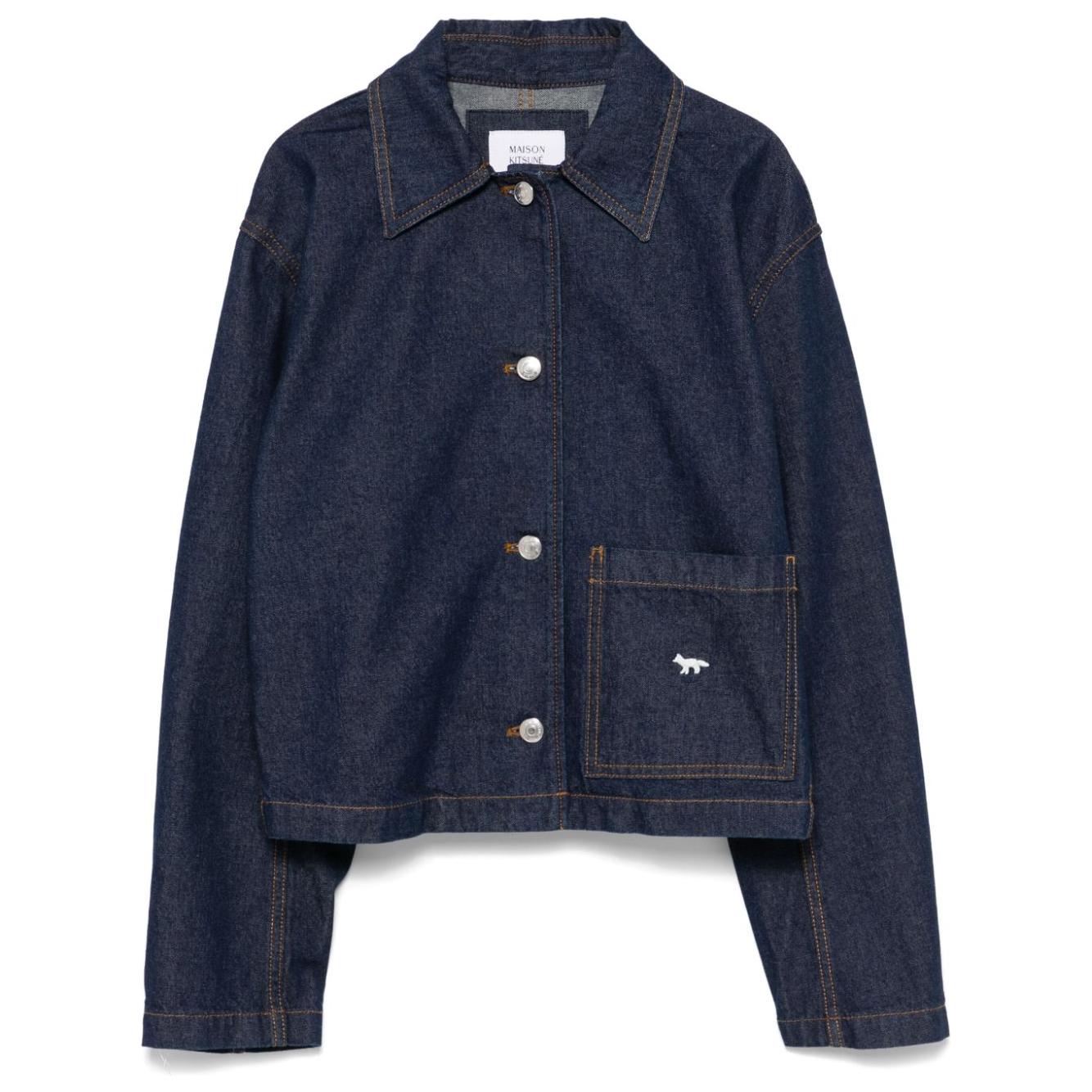 MAISON KITSUNE' Coats Blue Jackets Maison Kitsune'