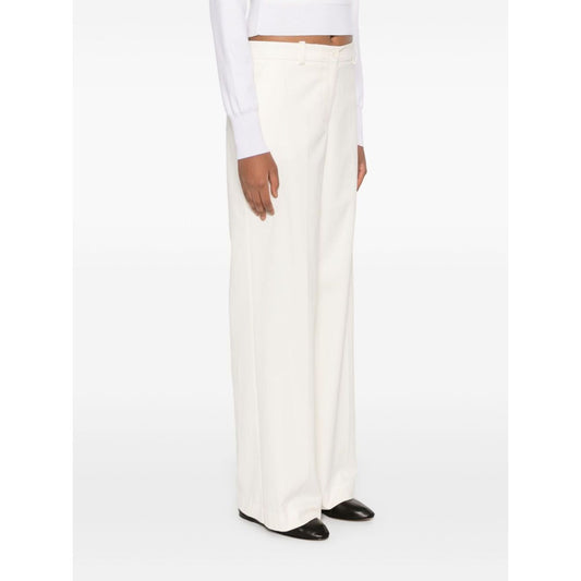 Parosh Trousers White Trousers Parosh White Smoke