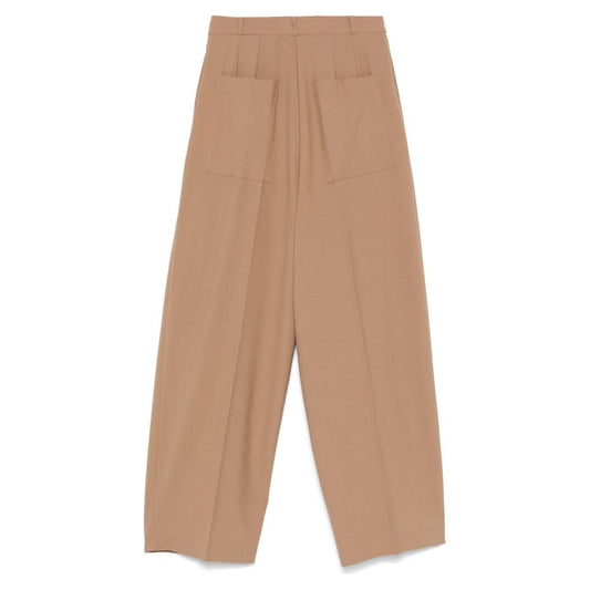 Semicouture Trousers Beige Trousers Semicouture