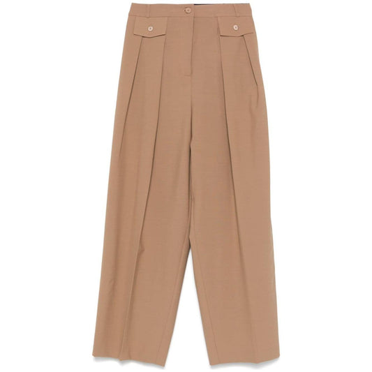 Semicouture Trousers Beige Trousers Semicouture