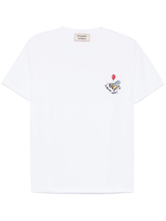 ALESSANDRO ENRIQUEZ T-shirts and Polos White Topwear Alessandro Enriquez