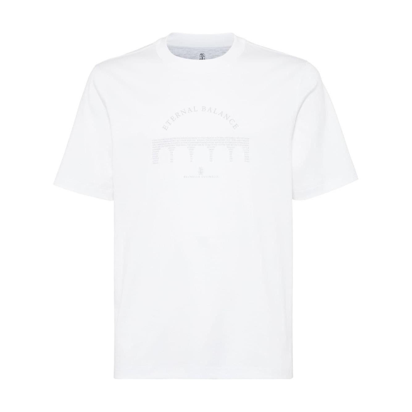 Brunello Cucinelli T-shirts and Polos White Topwear Brunello Cucinelli