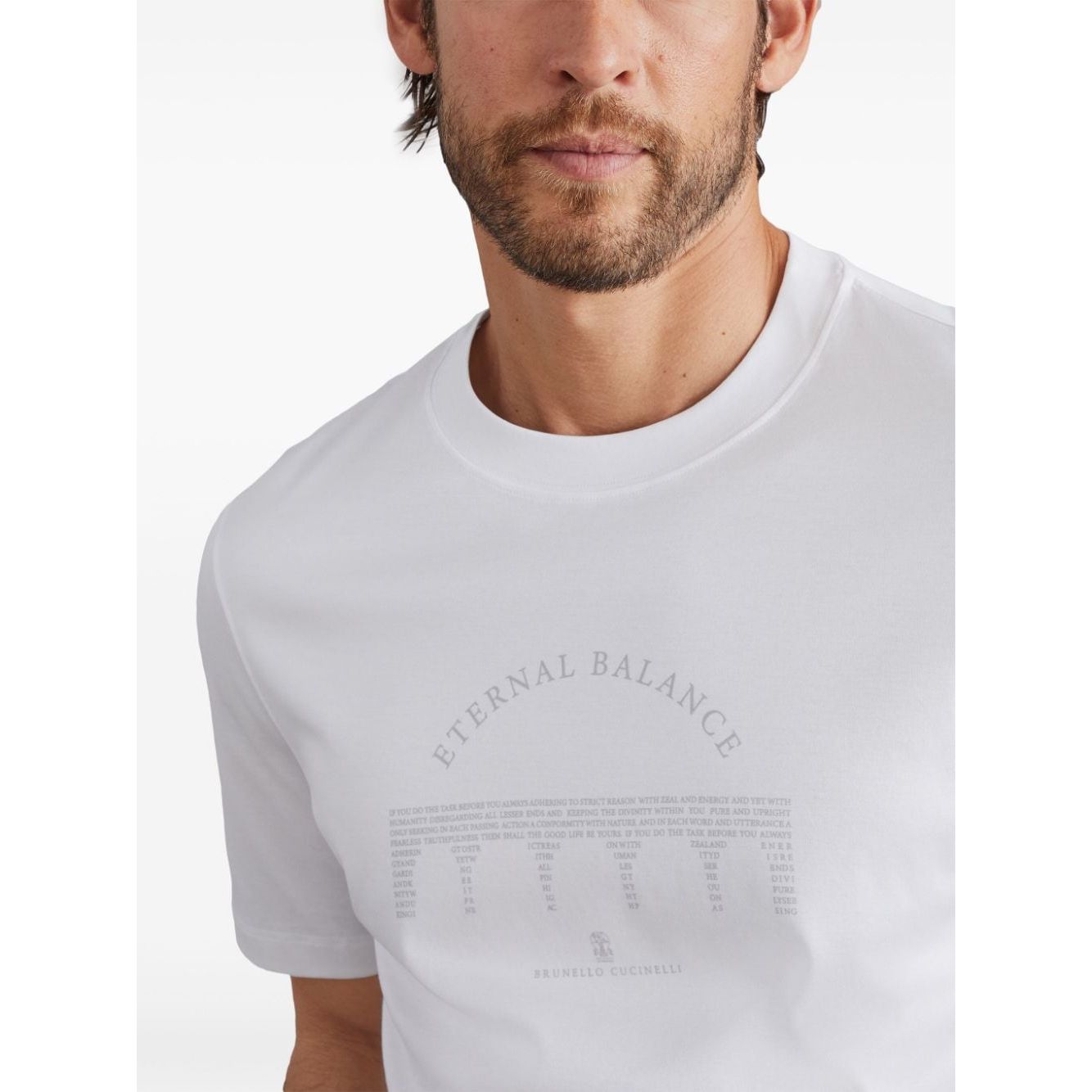 Brunello Cucinelli T-shirts and Polos White Topwear Brunello Cucinelli