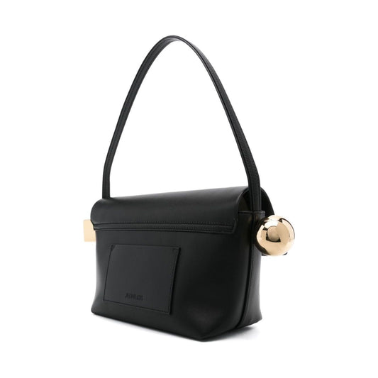 JACQUEMUS black/gold-tone calf leather smooth grain Bags Shoulder JACQUEMUS