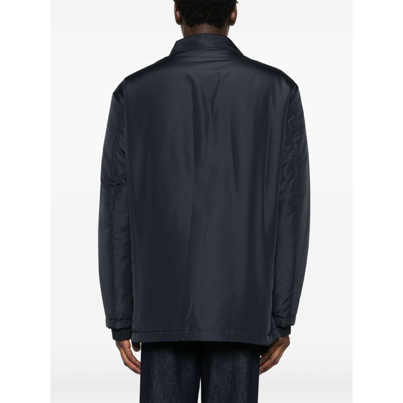 Emporio Armani oxford blue technical jersey water-repellent lightweight Jackets Jackets Emporio Armani