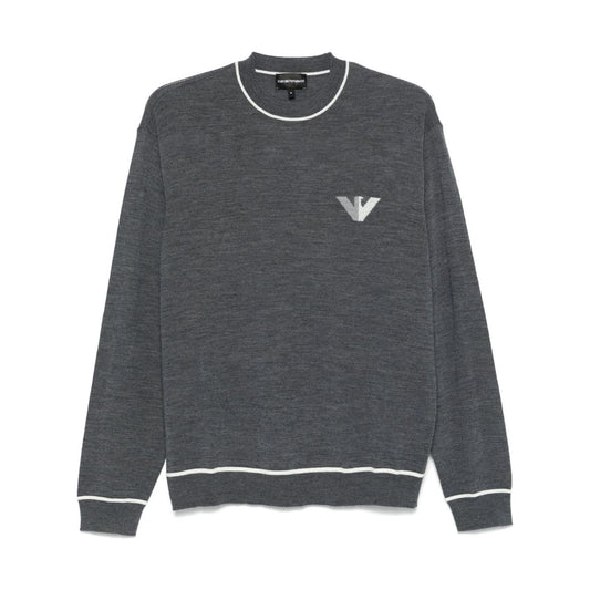 Emporio Armani Sweaters Grey Topwear Emporio Armani