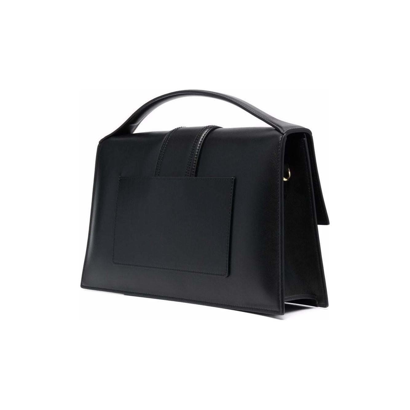 JACQUEMUS black calf leather Bag Handbag JACQUEMUS