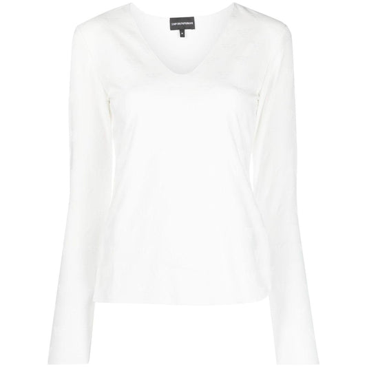 Emporio Armani Sweaters White Topwear Emporio Armani