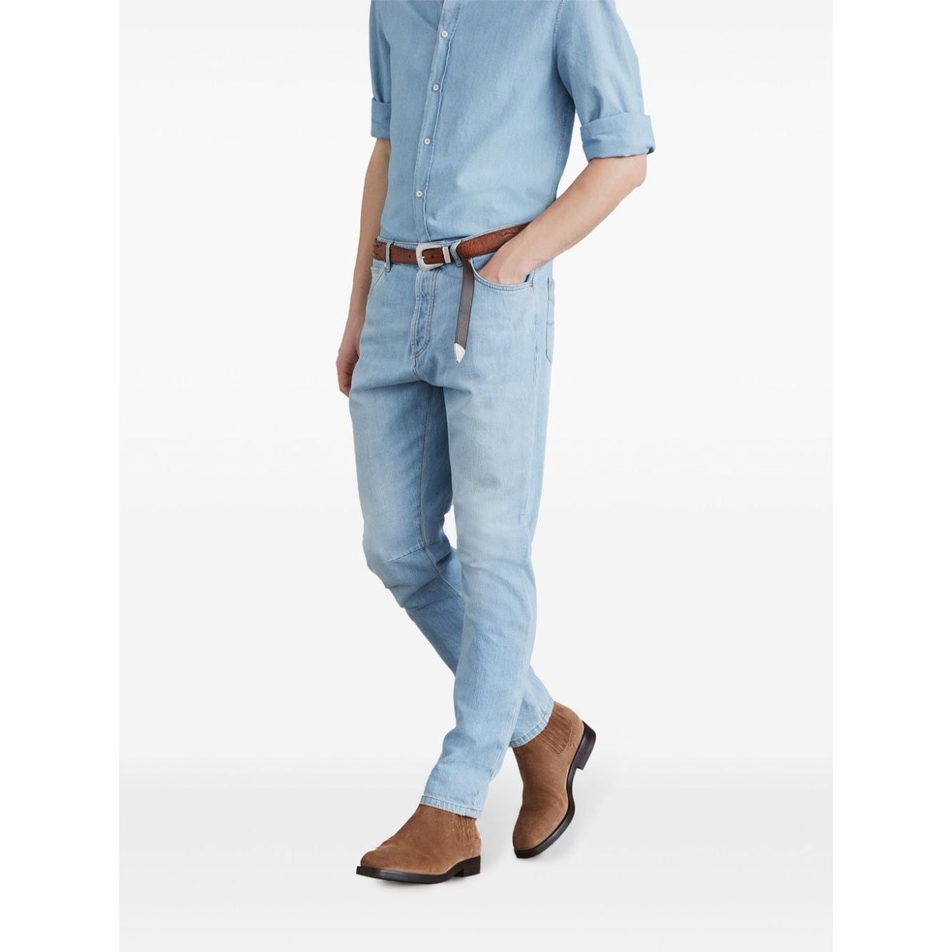 Brunello Cucinelli Jeans Clear Blue