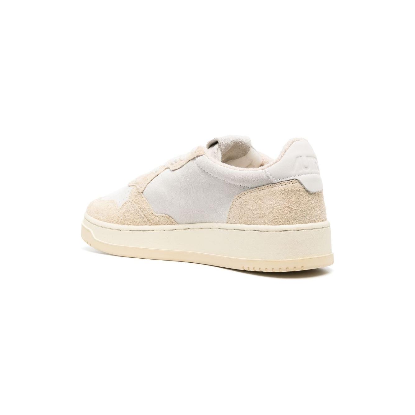 AUTRY Leather Calf Suede Sneakers Beige Sneakers Autry