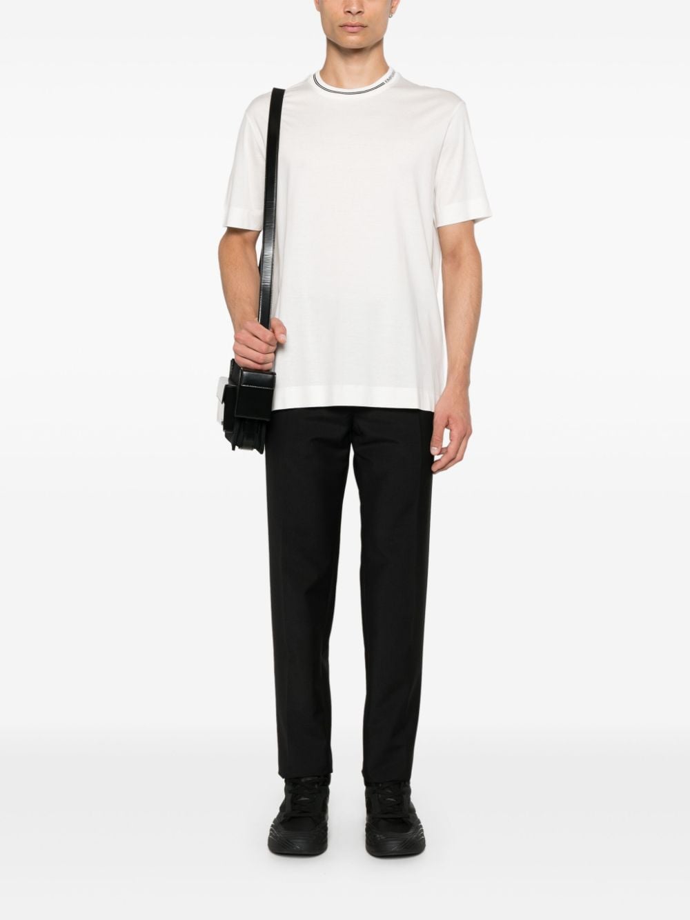 Emporio Armani T-shirts and Polos White Topwear Emporio Armani