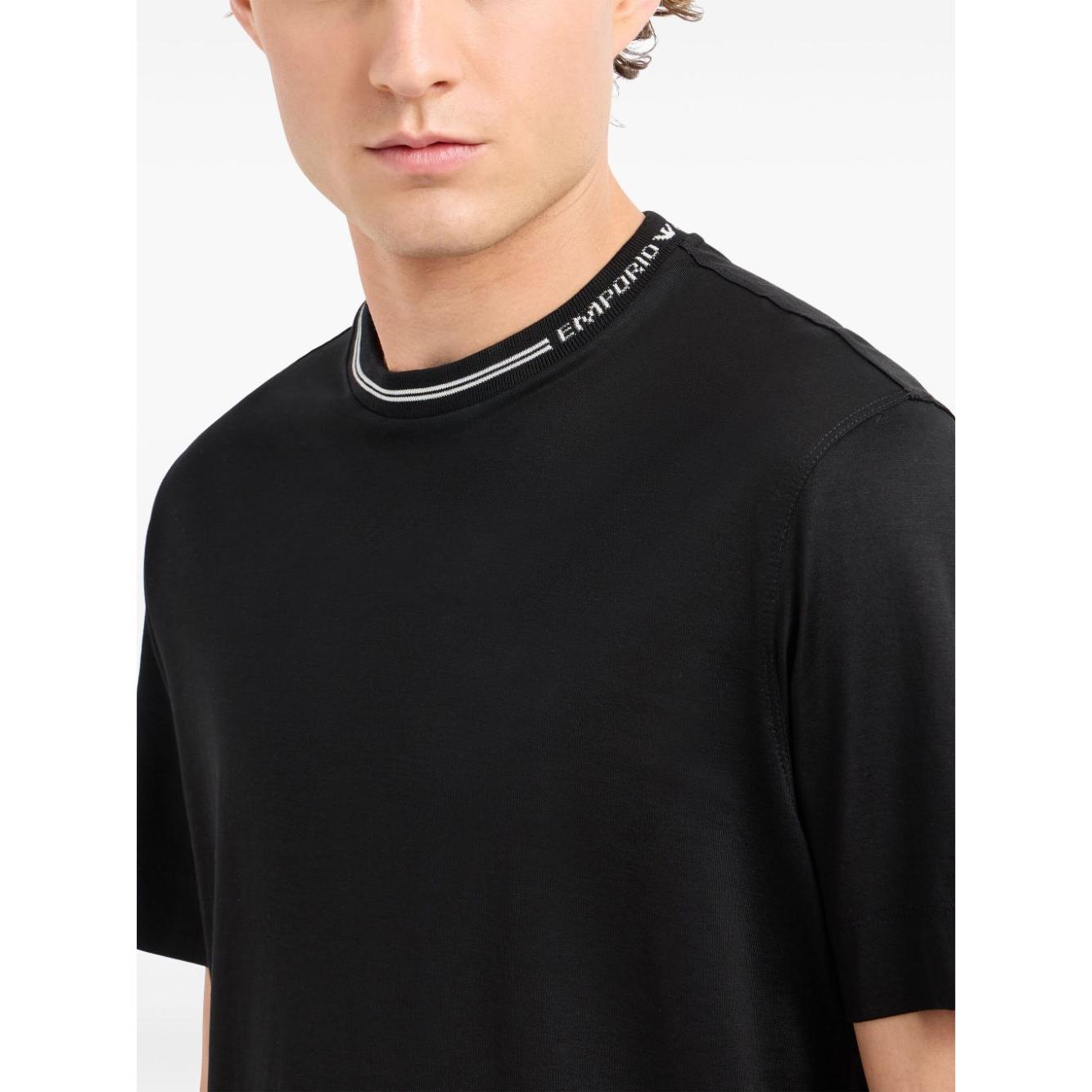 Emporio Armani T-shirts and Polos Black Topwear Emporio Armani