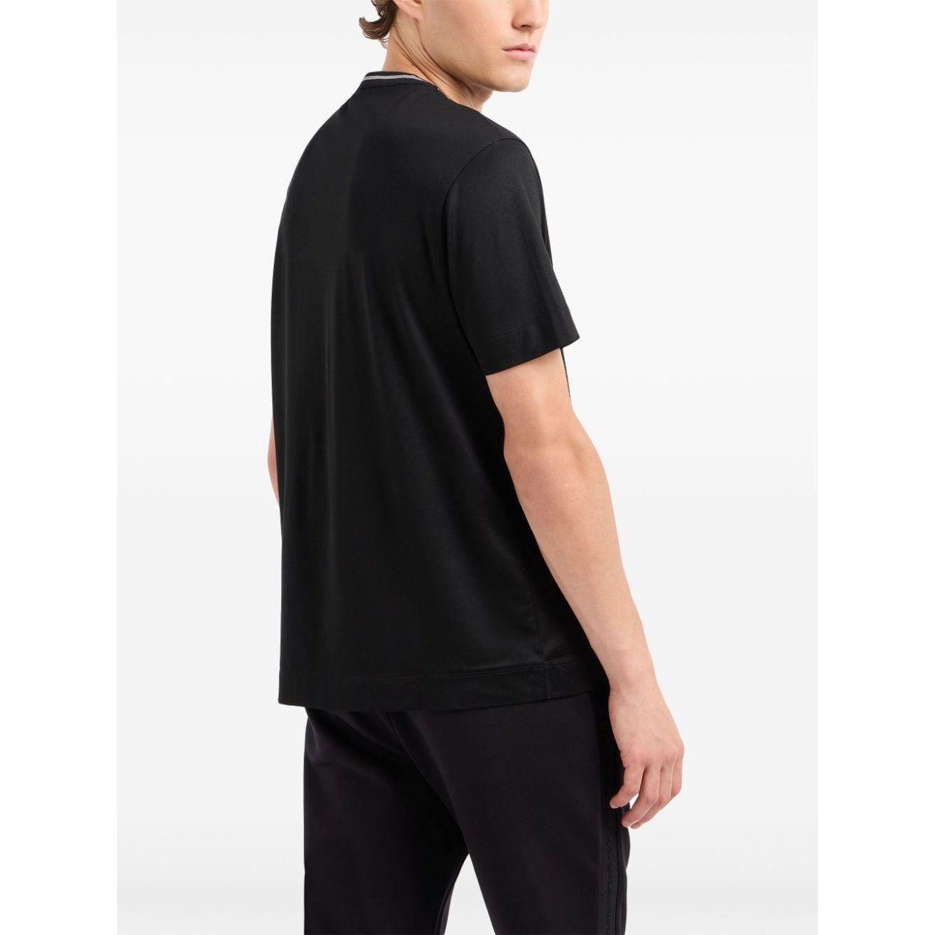 Emporio Armani T-shirts and Polos Black Topwear Emporio Armani