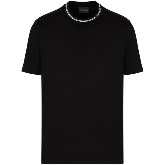 Emporio Armani T-shirts and Polos Black Topwear Emporio Armani