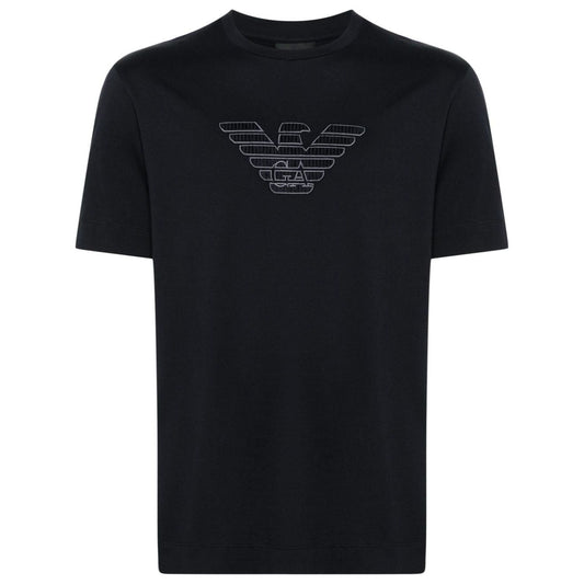 Emporio Armani T-shirts and Polos Blue Topwear Emporio Armani