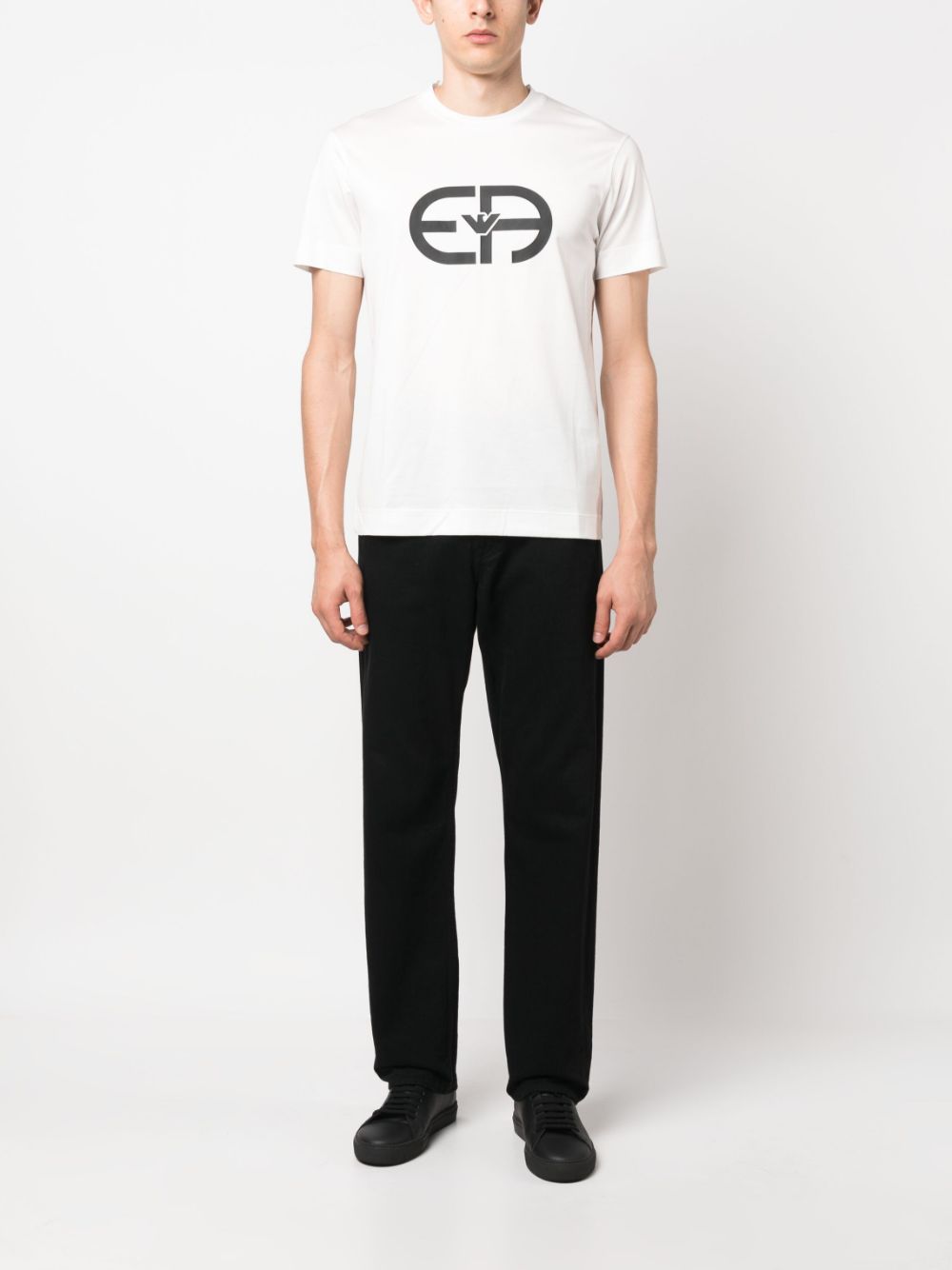 Emporio Armani T-shirts and Polos White Topwear Emporio Armani