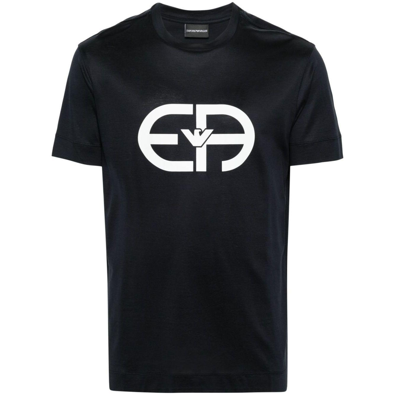 Emporio Armani T-shirts and Polos Blue Topwear Emporio Armani