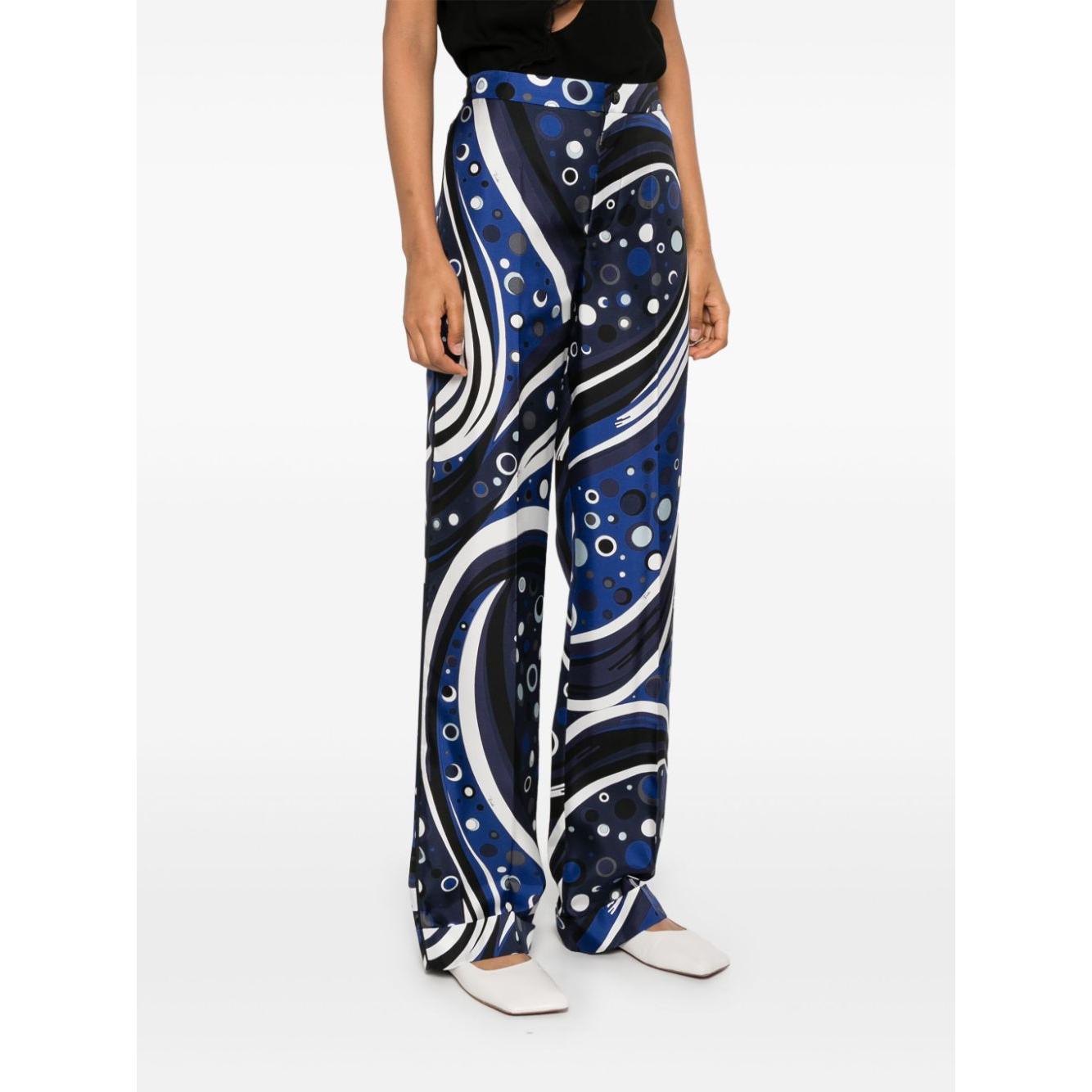 Pucci Trousers Blue Trousers Pucci