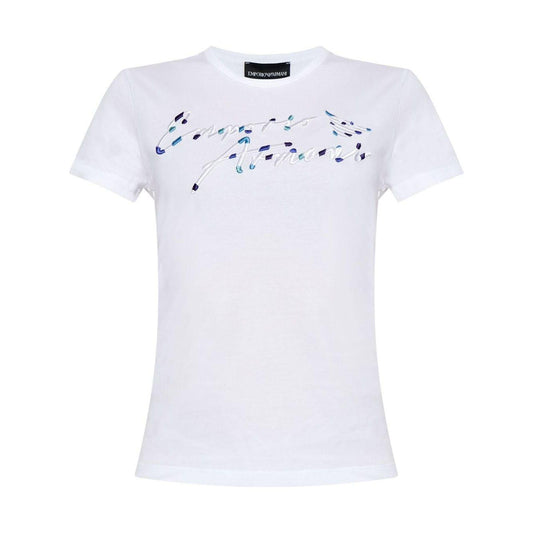 Emporio Armani T-shirts and Polos White Topwear Emporio Armani