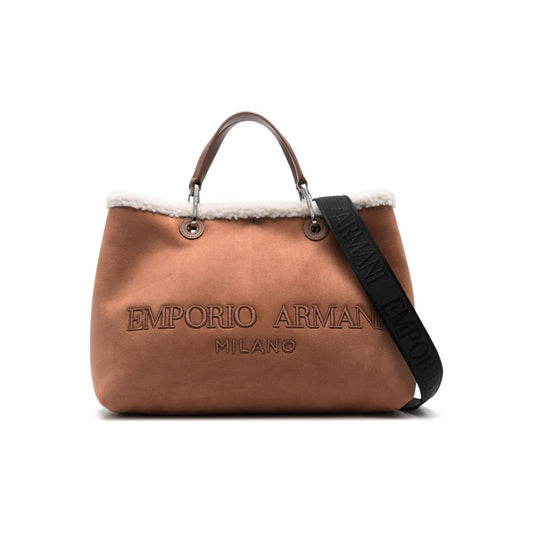 Emporio Armani caramel brown faux suede Bag Shopper Emporio Armani